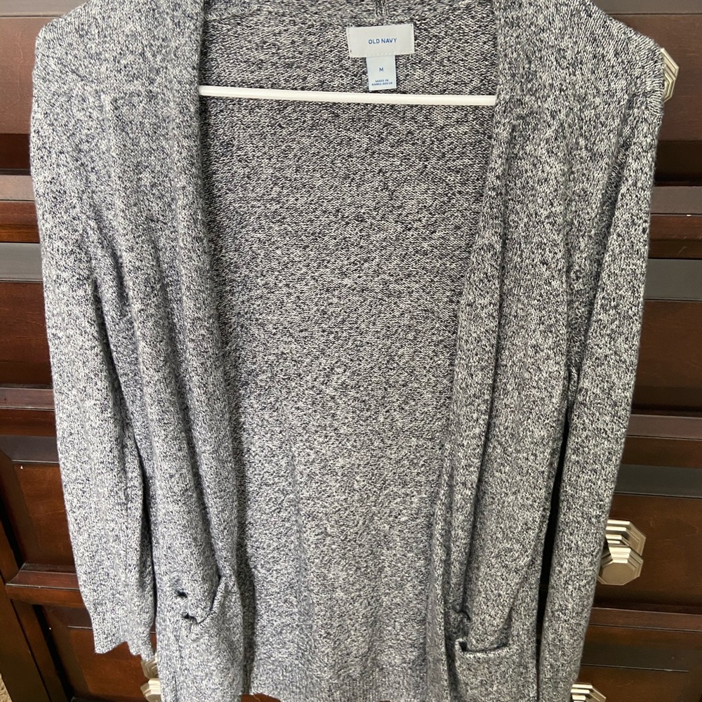 Heather gray cardigan